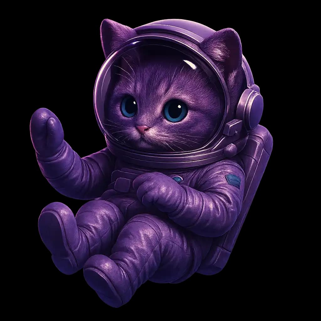 Floating spacecat